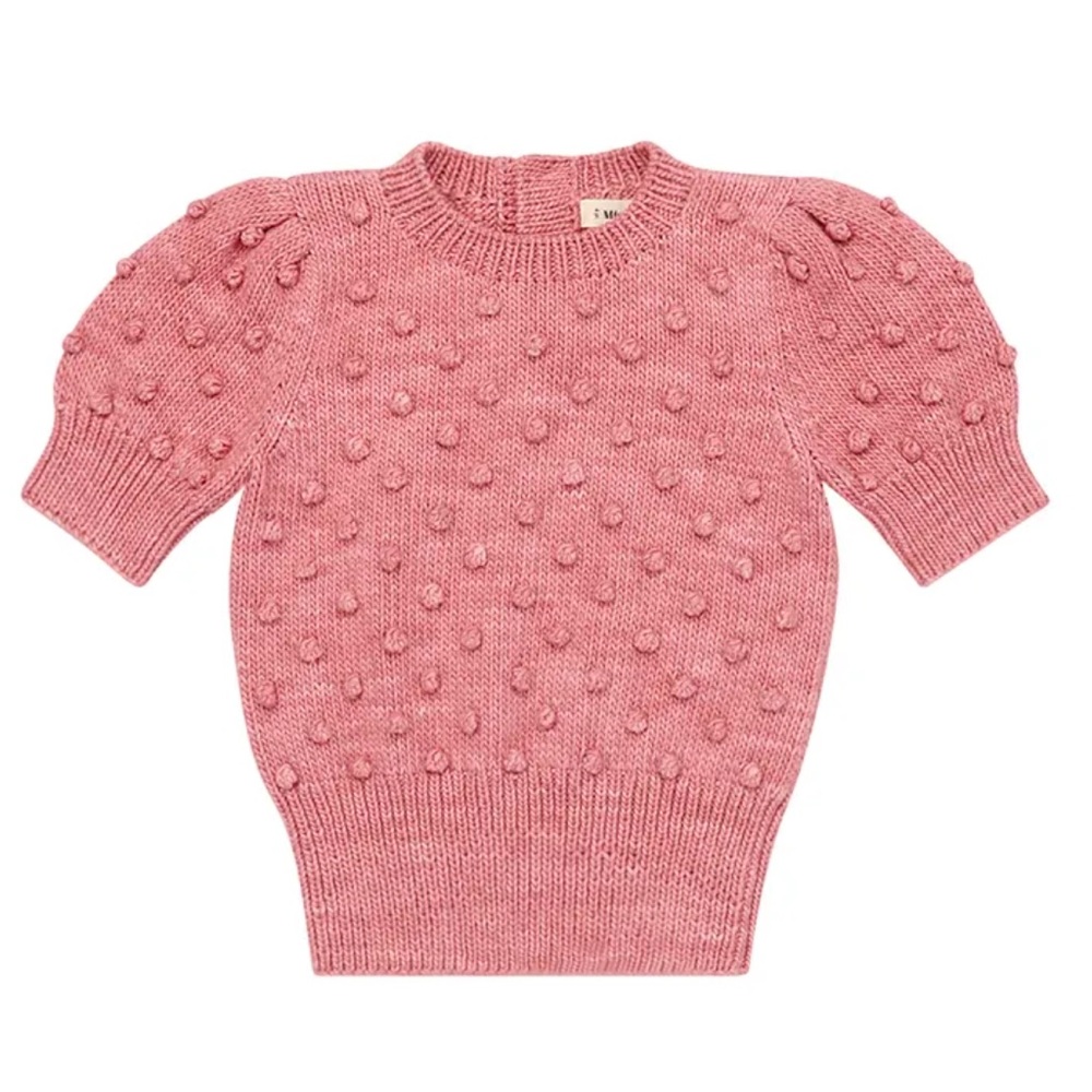 Misha & Puff sweater top 100% Pima cotton Ellie popcorn knit sweater 2Y - Picture 2 of 11